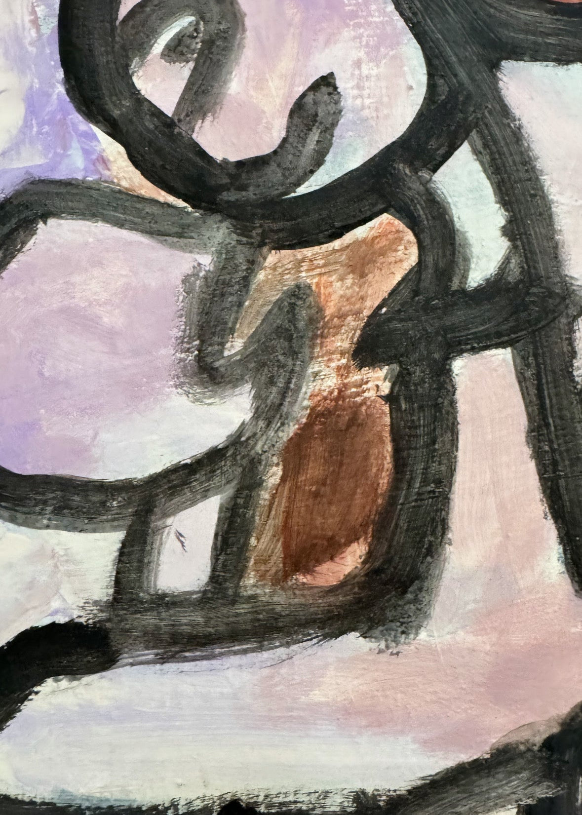 Expressionist Figurative Oil Painting, France, 20th Century