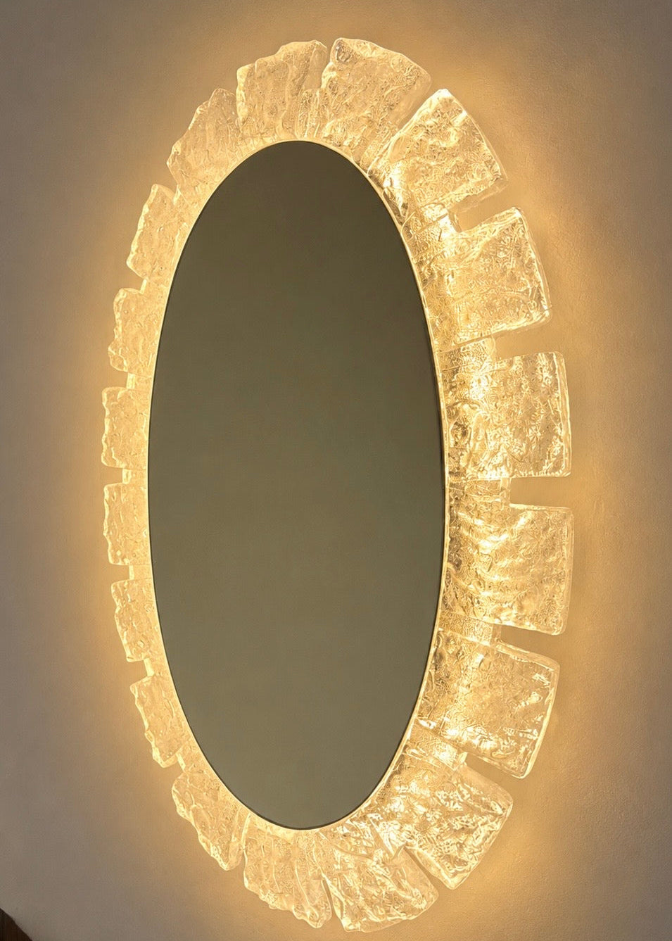 Large Hillebrand Illuminated Mirror, Germany, c.1970s