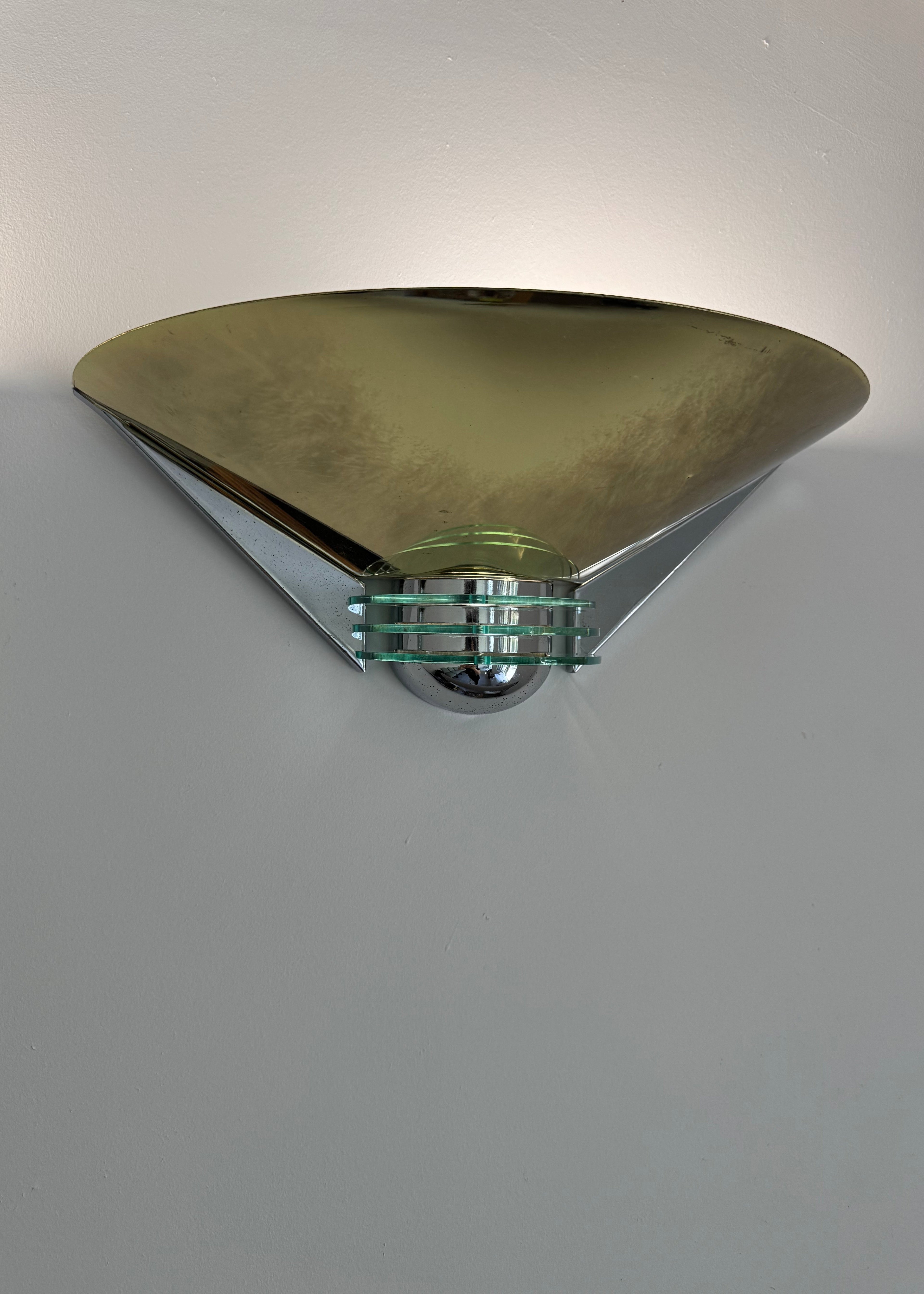 Pair of German Wall Lights by Simon & Schelle for Hustadt Leuchten, c.1980s