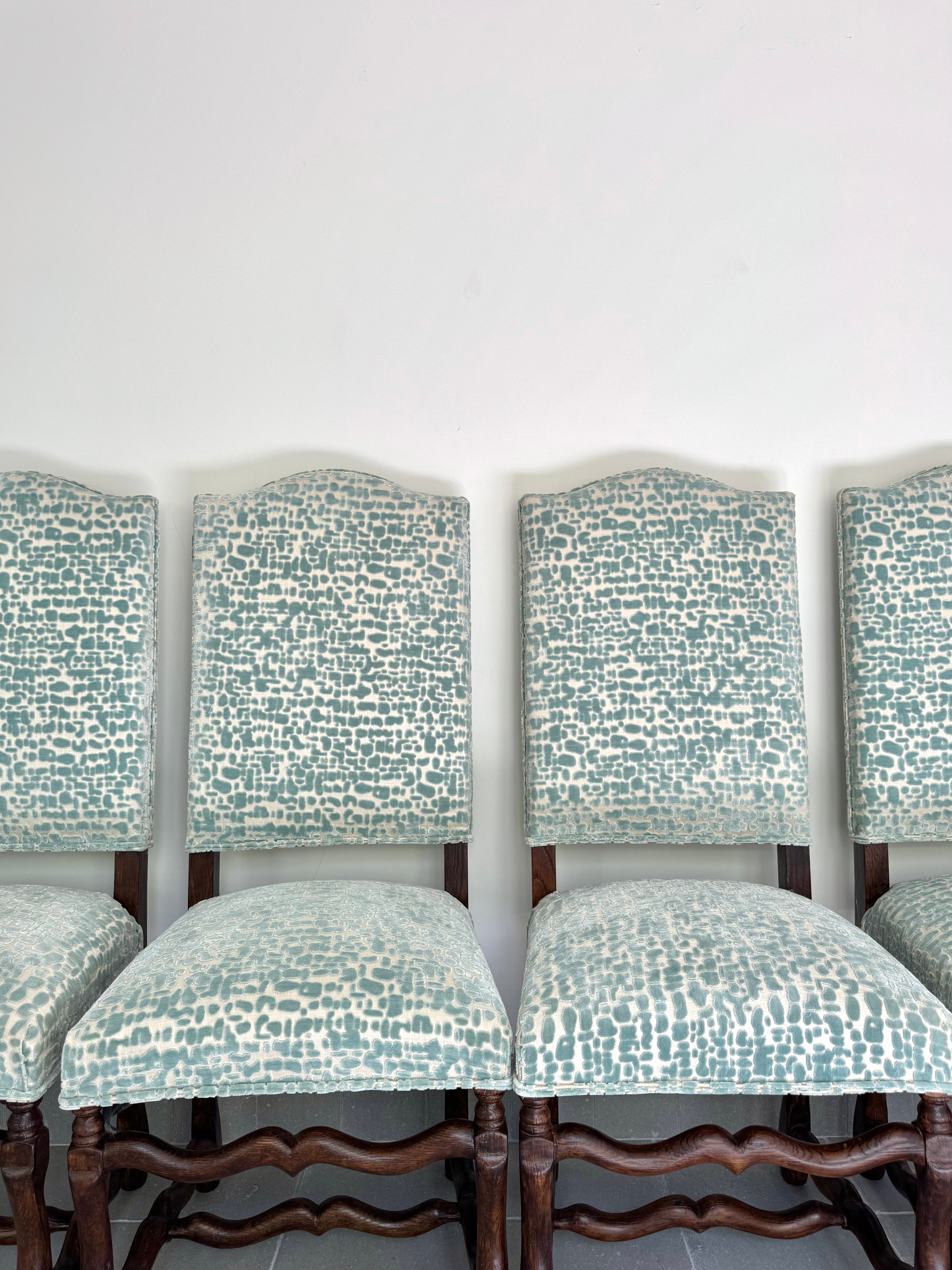 Set of four Os de Mouton Style Dining Chairs