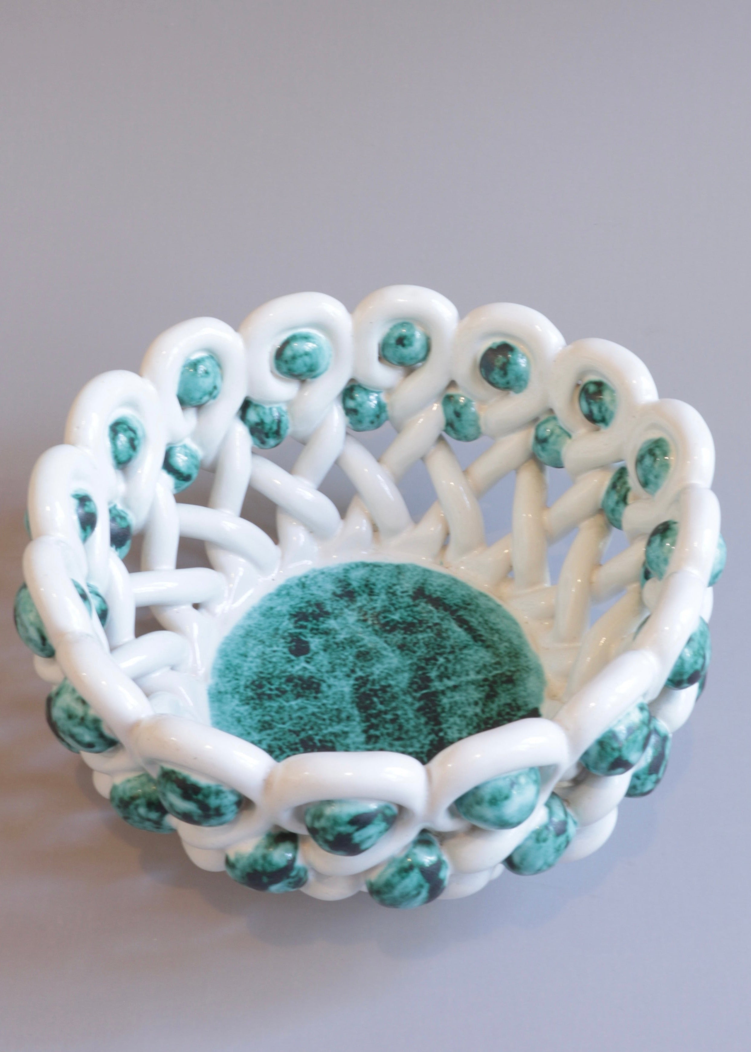 Sainte Radegonde Ceramic Fruit Bowl, France, c.1930s - 1940s