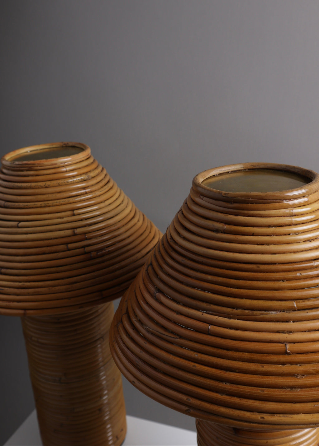 Contemporary Rattan Table Lamp