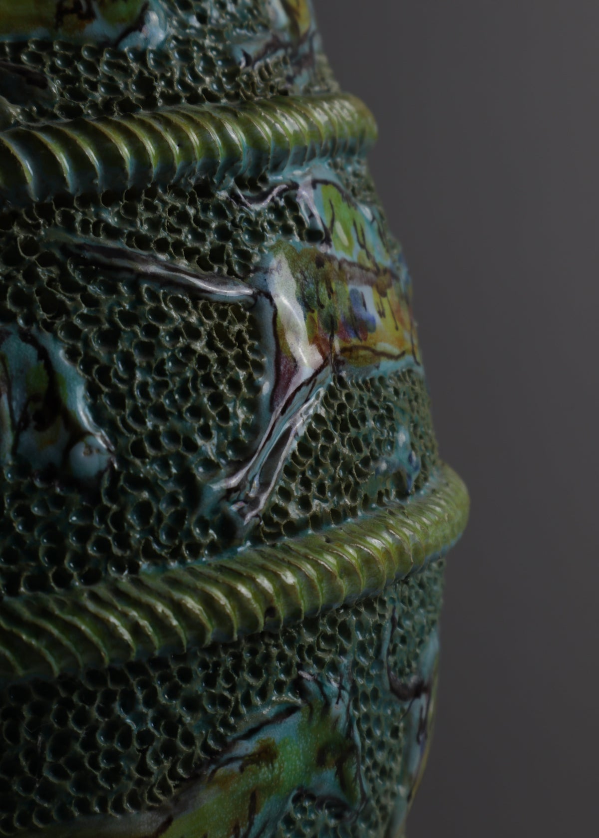 SAIC Caltagirone Neo-Primitive Ceramic Animal Vase, Sicily, c.1960s