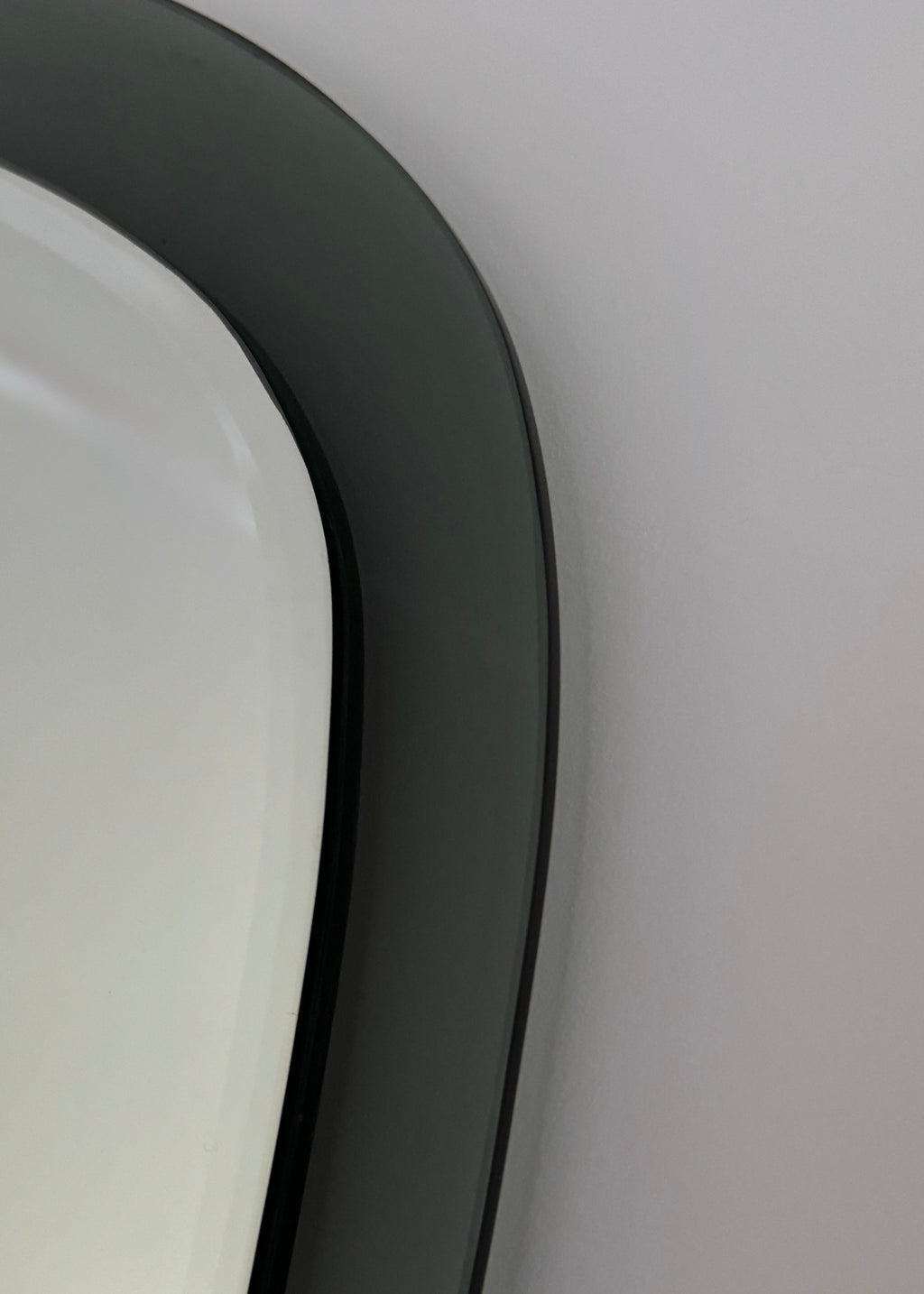 Smoked Perspex Shield Mirror, Italy, c.1970s