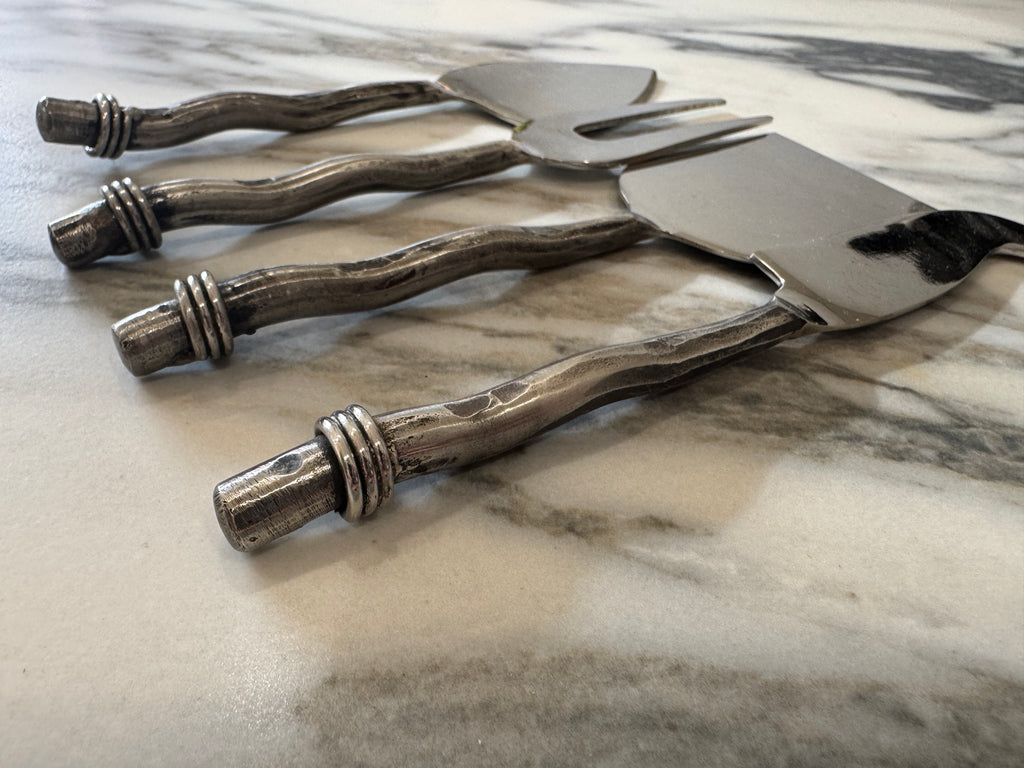 IL Mulino Sculptural Cheese Utensil Set, New York, c.1990s