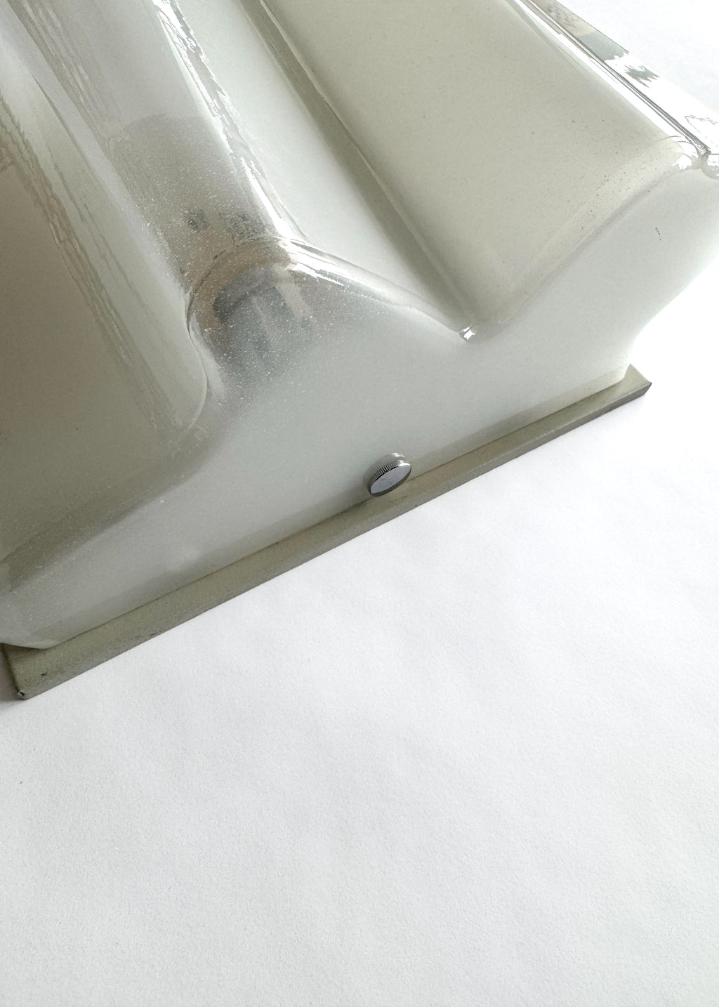 Large Waved Abstract Logico Glass Sconce for Artemide, Italy, c.1980s