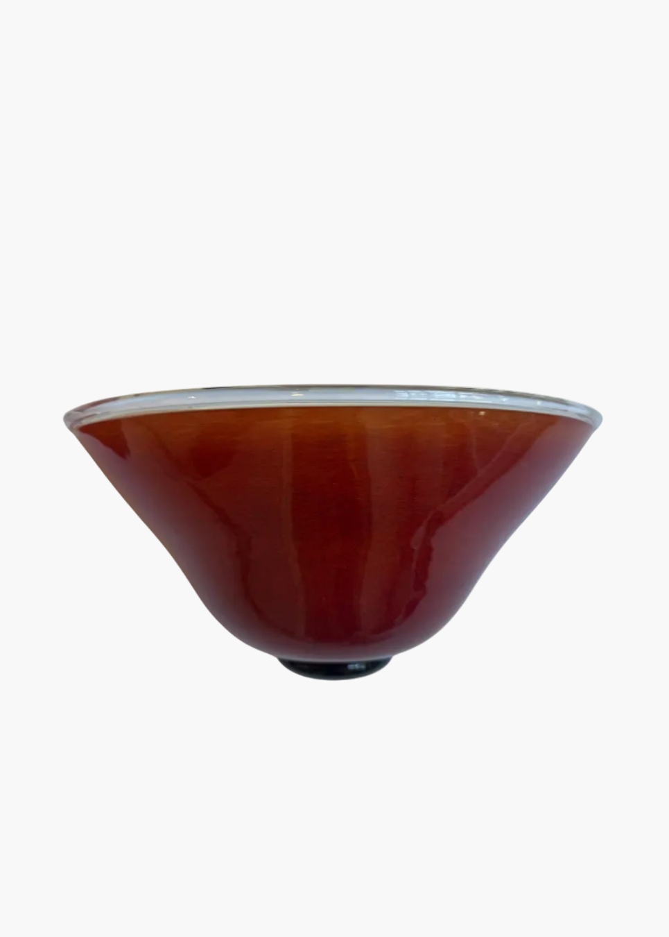 Pair of Barovier & Toso Red Murano Glass Wall Sconces, Italy, c.1990s