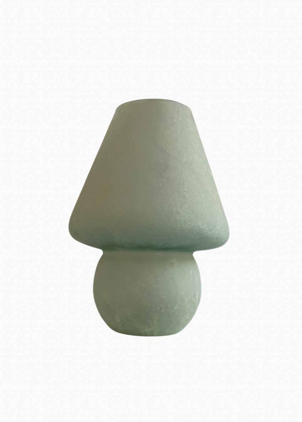 Murano Scavo Style Glass Mushroom Table Lamp, Italy, c.1970s